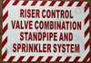 Riser Control Valve Combination Standpipe And Sprinkler System  -Zebra Line