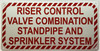 RISER CONTROL VALVE COMBINATION STANDPIPE AND SPRINKLER SYSTEM  -ZEBRA LINE