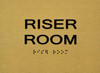 Riser Room  - Antique Brass Gold The Sensation line