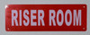 Riser Room  Safety Sign
