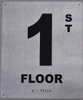 1ST Floor - Floor Number Tactile Touch Braille  - The Sensation line