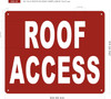 ROOF ACCESS COMPLIANCE  Signage