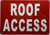 ROOF ACCESS COMPLIANCE SIGN