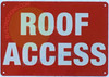 ROOF Access  Compliance Sign