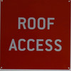 Roof Access Sign