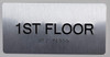 1ST Floor - Floor Number Tactile Touch Braille  - The Sensation line  Signage