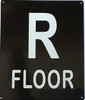 Roof Floor  Safety Sign - Roof Floor Number  Safety Sign -The Black Pearls line