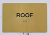 ROOF Sign- Antique Brass Gold The Sensation line