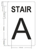 STAIR A  Compliance Sign GLOW IN THE DARK