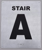 Stair A Sign- Tactile Touch Braille Sign - The Sensation line