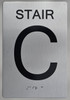 Stair C  Signage Tactile Touch Braille  Signage- The Sensation line