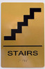 Stairs Sign- Gold The Sensation line