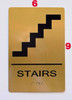 Stairs  Signage- Gold The Sensation line