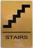 Stairs  Compliance Sign- Gold The Sensation Line
