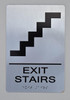 Stairs  Compliance Sign -Tactile Touch Braille  Compliance Sign The Sensation line
