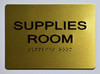Supplies Room  Signage - Gold The Sensation line
