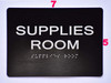 Supplies Room  Signage -Black The Sensation line