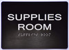 Supplies Room  Compliance Sign -Black The Sensation line
