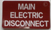 Main Electric Disconnect Label Decal SIGN