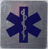 Caduceus Snake Staff Medical Symbol  Safety Sign