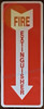 Fire Extinguisher Arrow Down Sicker