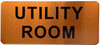 UTILITY ROOM  Signage - The Gold Mountain Line
