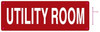 Utility Room Sign