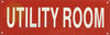 Utility Room  Signage