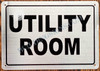 Utility Room  Signage - Napoli Argento Line