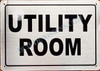 Utility Room  Compliance Sign - Napoli Argento Line