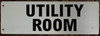 UTILITY ROOM  Compliance Sign -Two-Sided/Double sided Projecting, Corridor and Hallway  Compliance Sign -The Hallway Line