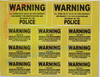 Warning All Items On of Value On This Property are Market for Identification and Recovery by The Police  Signage