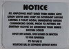 Notice All Employee Must Wash Their Hands with Warm Water and Soap