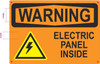 WARNING ELECTRIC PANEL INSIDE  Compliance Sign