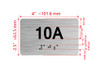 Apartment Number Unit 10A Ada Sign