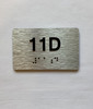 Apartment Number unit 11D Safety Sign