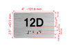 Apartment Number unit 12D Hpd Sign