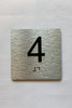 Elevator Floor Number / Elevator Jamb Plate 4 Compliance Sign