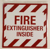 Fire Extinguisher Inside   Building Sign