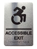 EXIT ACCESSABLE Hpd Sign