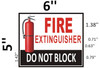 FIRE Extinguisher DO NOT Block