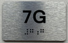 APT# 7G SILVER Sign