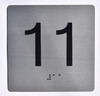 elevator floor 11 sign jamb plate floor 11 sign ada