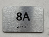 APT# 8A SILVER Safety Sign