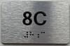 APT# 8C SILVER Sign