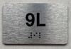 APT# 9L SILVER Ada Sign