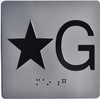 star g elevator floor number sign jamb star g sign
