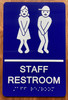 Staff Restroom Sign