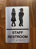 Staff Restroom Compliance Sign