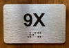 Apartment Number 9X Safety Sign